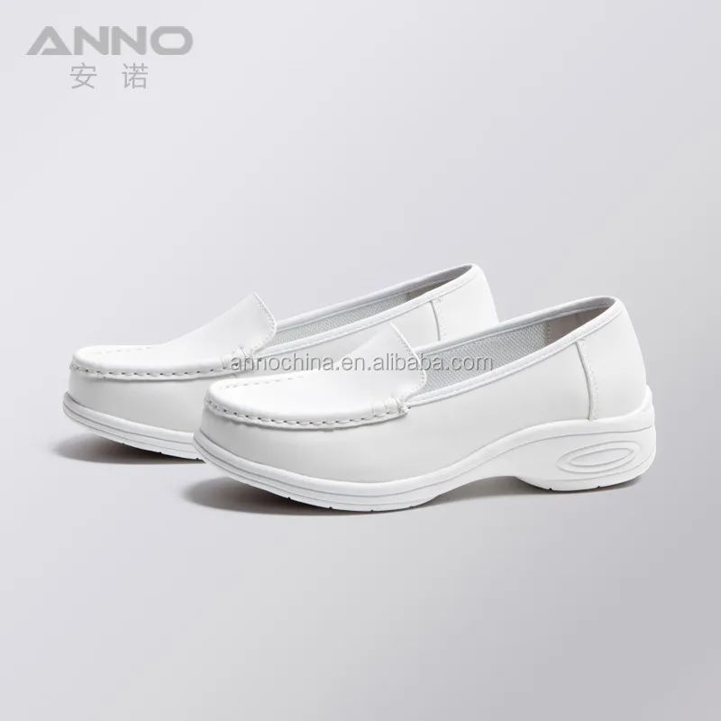 wholesale white leather wedge high heel 