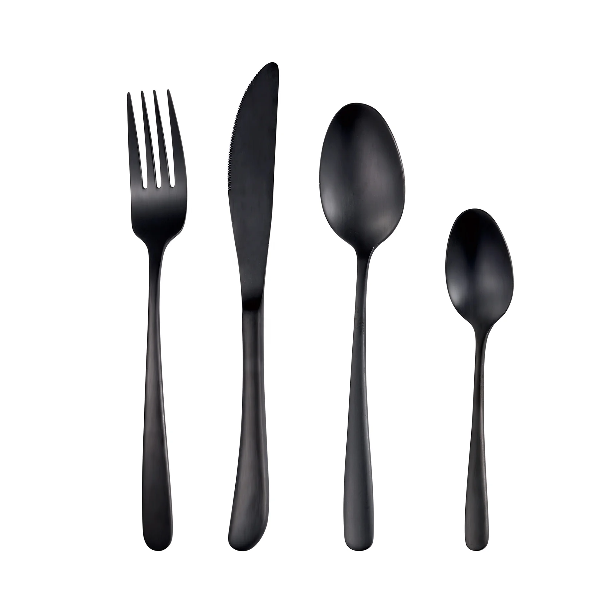 High Grade Matt Black Flatware Cutlery Set 18 10 Stainless Steel 18 10 