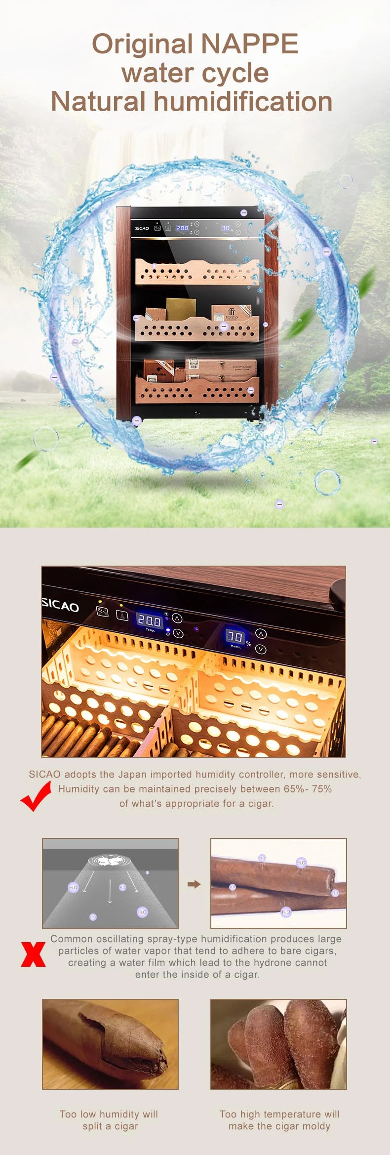 lebanon spanish cedar cohiba empty hardware portable display guitar kit travel wooden cabinet cooler wood case box cigar humidor