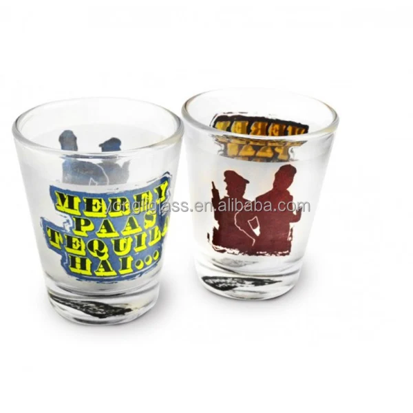 Hight quality 2oz custom mini shot glasses souvenir with logo
