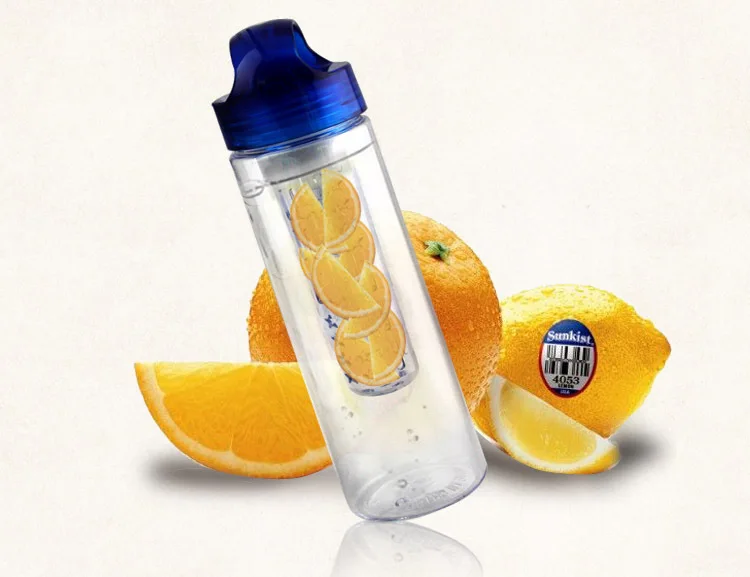 2015 private labeled fruit Infuser water drinking bottle/sing wall glass tea infuser bottle 5