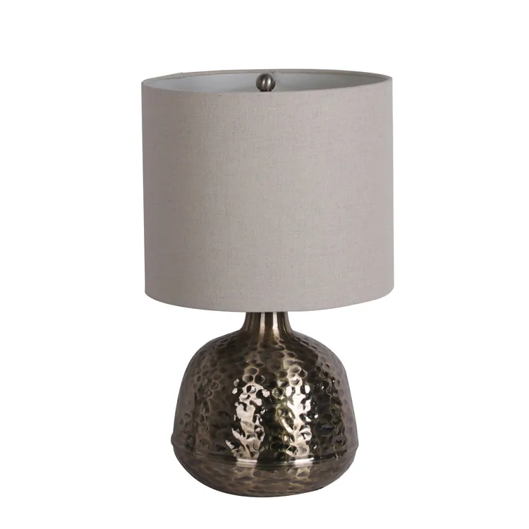 Metal table lamp/Antique brass metal light/Decorative home desk Lamp for  sale
