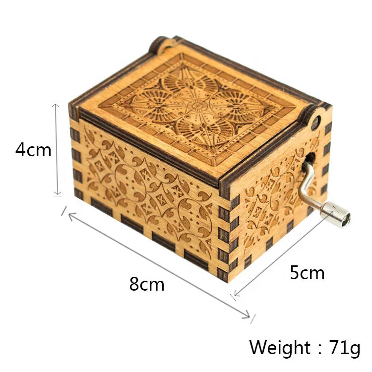 Wooden Game Of Thrones Music Box - Buy Hand Crank Music Box,Wooden ...