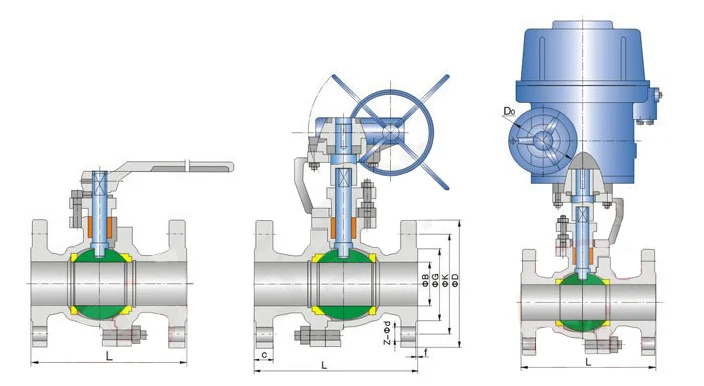 Ball Valve Dn80 Dn100 Dn150 Dn200 Dn300 - Buy Steam Ball,Parker Ball ...