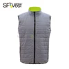 cheap wholesale hi viz padding reversible jacket with sleeveless for men roadway security warning uniform waistcoat body warmer