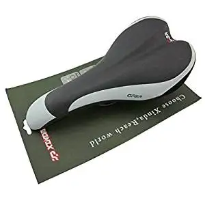 Outdoor Bicycle Leather Double Design Saddle With Scale XD-191-10 / Specification: Product name: Bike Bicycle Leather Double design Saddle . Weight: 450g . Color: black . Model: XD-191-10 . Mat