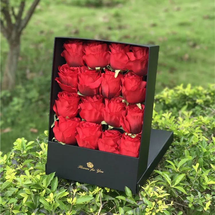 Custom Logo Printing Preserved Flower Boxes For Roses - Buy Flower Box ...