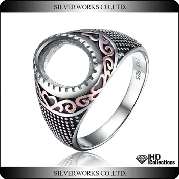 sterling silver bezel ring blank