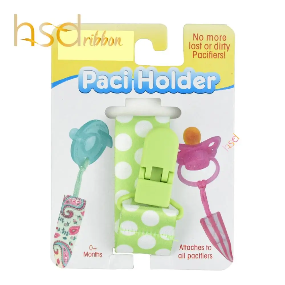 Hsdribbon Design Baby Ribbon Pacifier Holder For Baby Shower Gift Buy