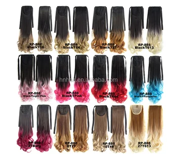 Ombre Hot Selling Synthetic Hair Drawstring Ponytail For Women