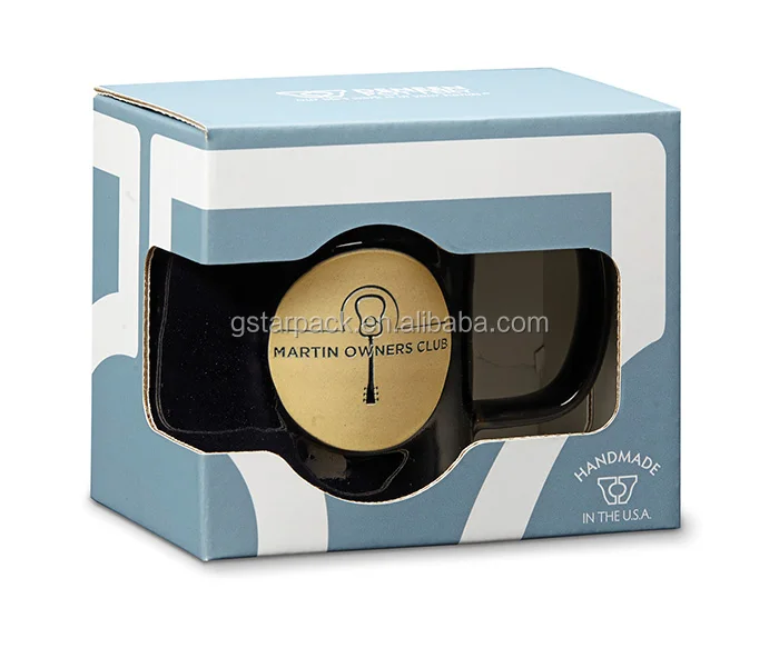 White Mug Box With Foam Support Personalized Slogan Ceramic Coffee Cup