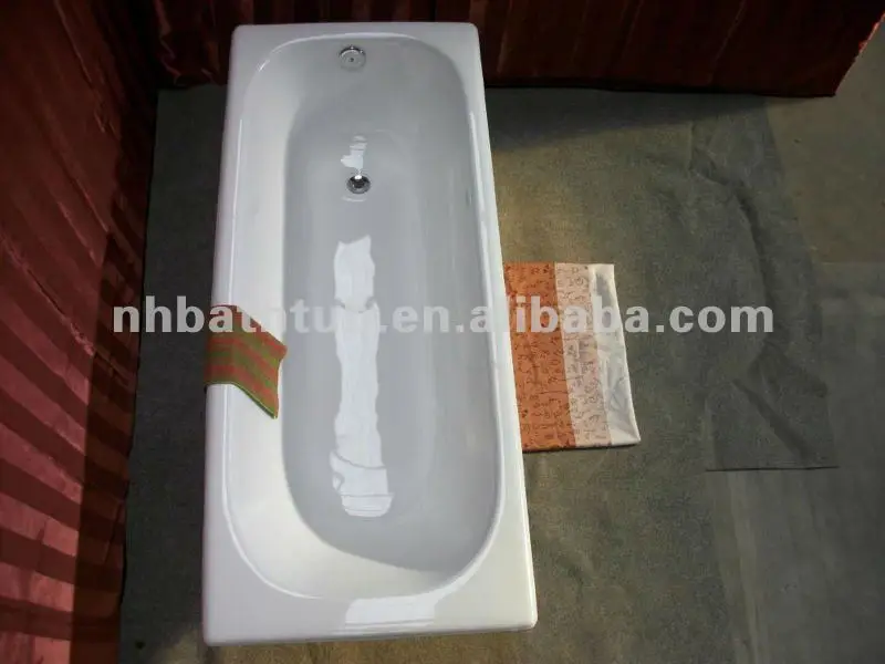Simple construido en hierro fundido bathtub/bañera común/barato ... Cuadradas creativo Bañeras