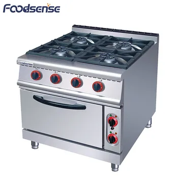 Guangdong Commercial 4 6 Burner Cooker Table Gas Stove With Oven