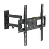 Lcd tv wall mount with 400*400mm vesa, 180 degrees swivel single arm tv wall mount bracket, up to 77lbs Load Capacity