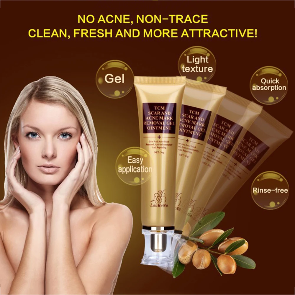 Lanbena 30ml Skin Care Dark Spot Whitening Gel Acne Spot Scar Removal ...
