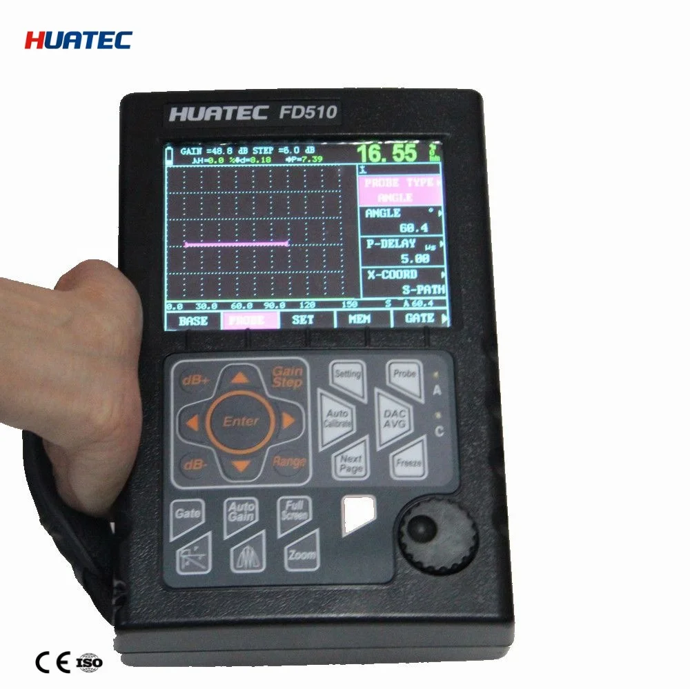 Fd510 Automatic Calibration Digital Ultrasonic Crack Detector Flaw