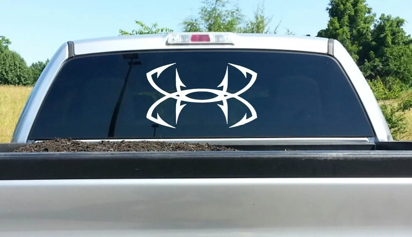 under armour fish hook sticker