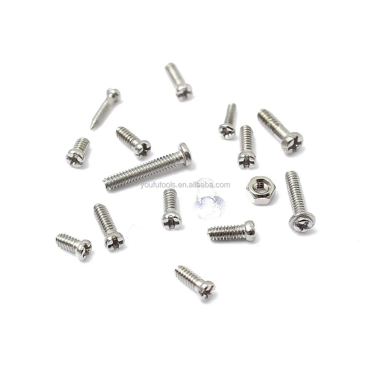 1000pcs Stainless Steel Screw Nut Screws Set Assortment For Watch Eyeglasses Sunglass Cell Phone