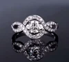 Customized annular inlay main stone many assistant stone new design moissanite ring