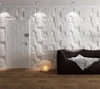 Factory price fireproof 3d embossed solid wood kitchen wall covering panels