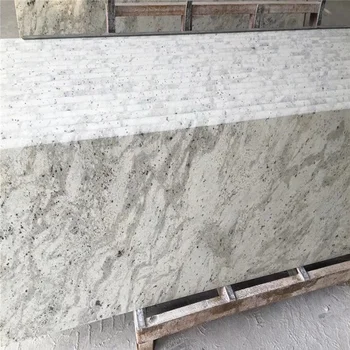 Andromeda White Granite Prefab Countertop With Bullnose Edge