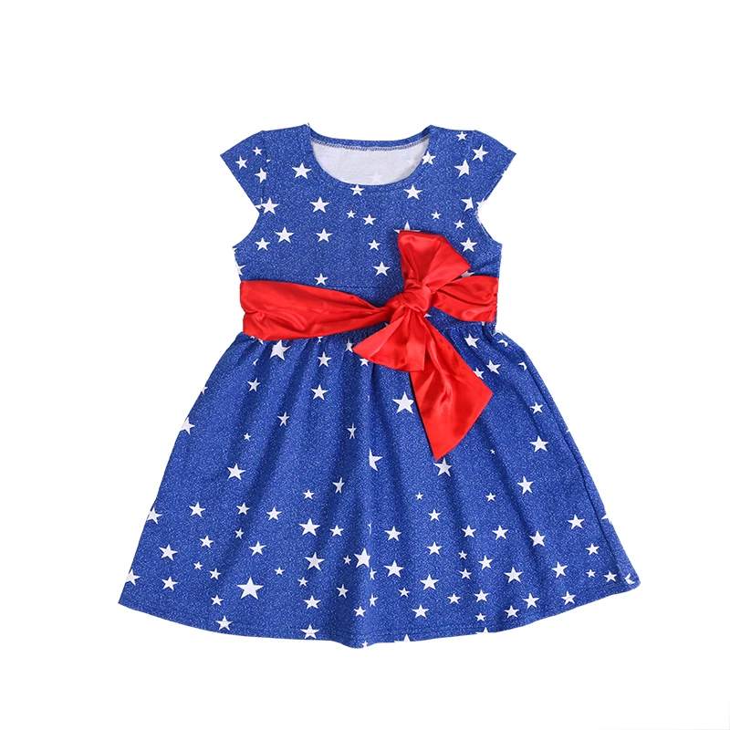 Girls 3 Piece 4th of July Blue Star Outfit 2t 3t 4t 5 6 7 8 Toddler Kids Clothes