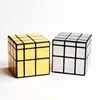 3x3x3 Mirror Cube Gold Mirror Blocks Magic Cube Mirror Shaped Competition Speed Puzzle Maze Cubes Anti-pressure Toys EXW