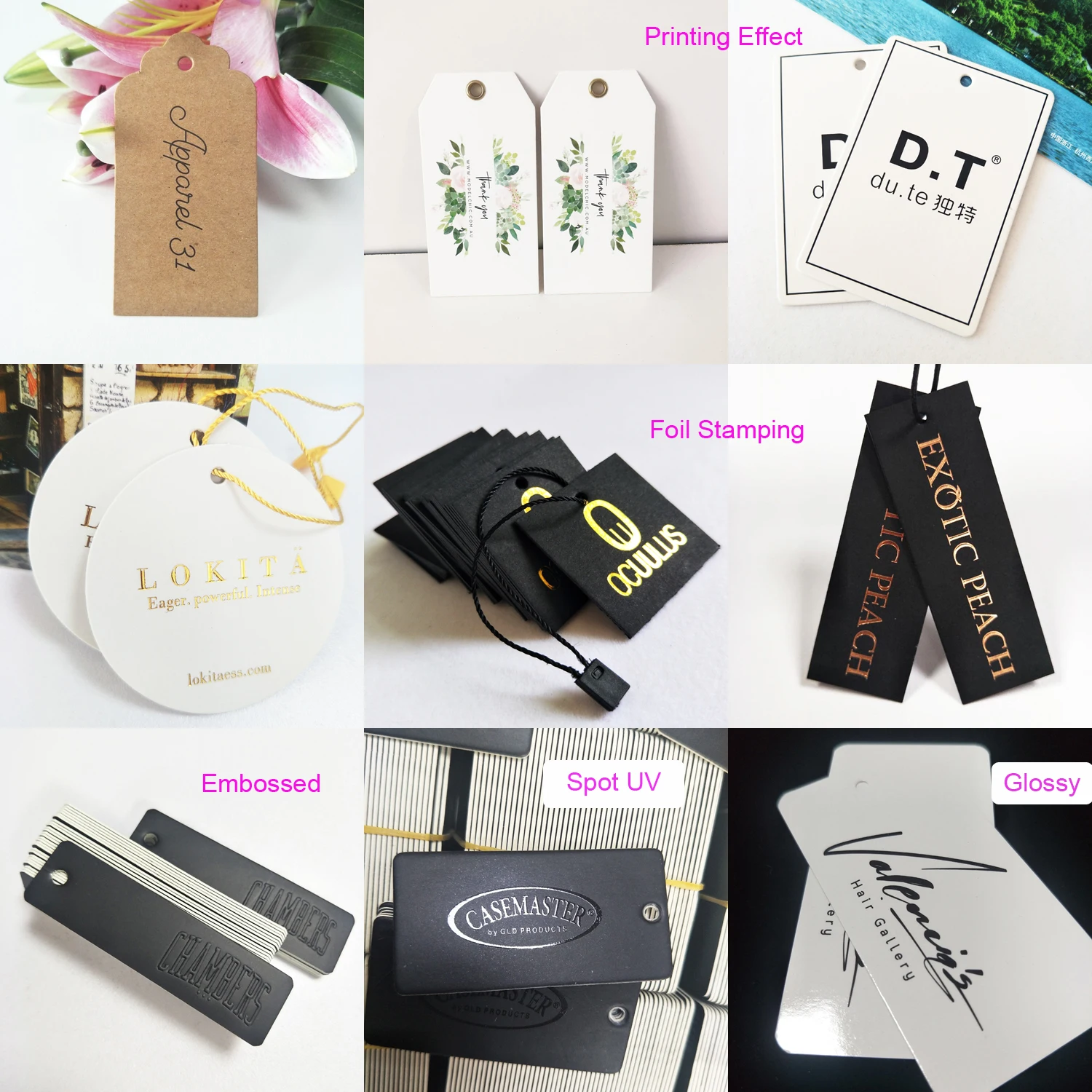 Guangzhou Other Garment Accessories Hang Tag For Dress,Printed Logo