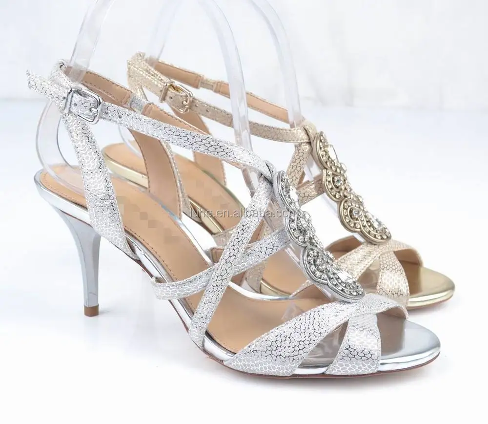 2015 Best Selling Rhinestone Sandals Sexy Low Heel Party Shoes ...