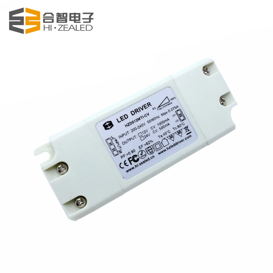 12W Mains Dimming 12V Triac Dimmable LED Driver Power Supply for led strips