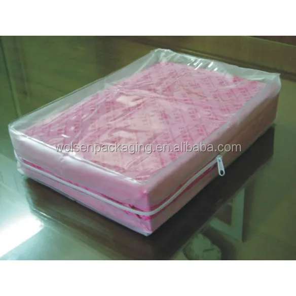 2018 Clear Pvc Bag/pvc Clear Plastic Pillow Bag /pvc Zipper Bag For
