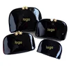 Hot sale products high quality makeup brush case portable no logo back PU cosmetic makeup bag with private label