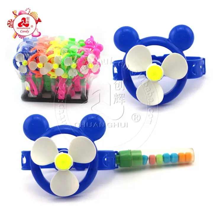fan toy with candy