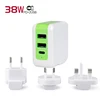 International Plug Adapter Travel PD Quick Charger AC Power Adaptor with AU US UK EU Plug