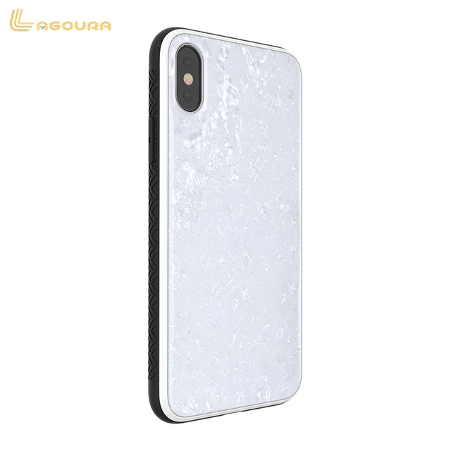 Hot sale accept custom  for iPhone X tpu pc material case Shell drop glue process tpu pc phone case high quality tpu pc case