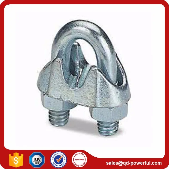 Yellow Zinc Plated Us Type Malleable Metal Wire Rope Holding Clip Buy