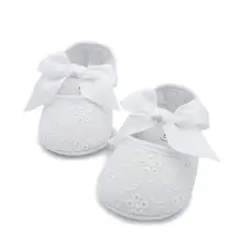 Lot Big Butterfly Knot Decorate Solid White Baby Shoes Toddler Princess Shoes First Walkers