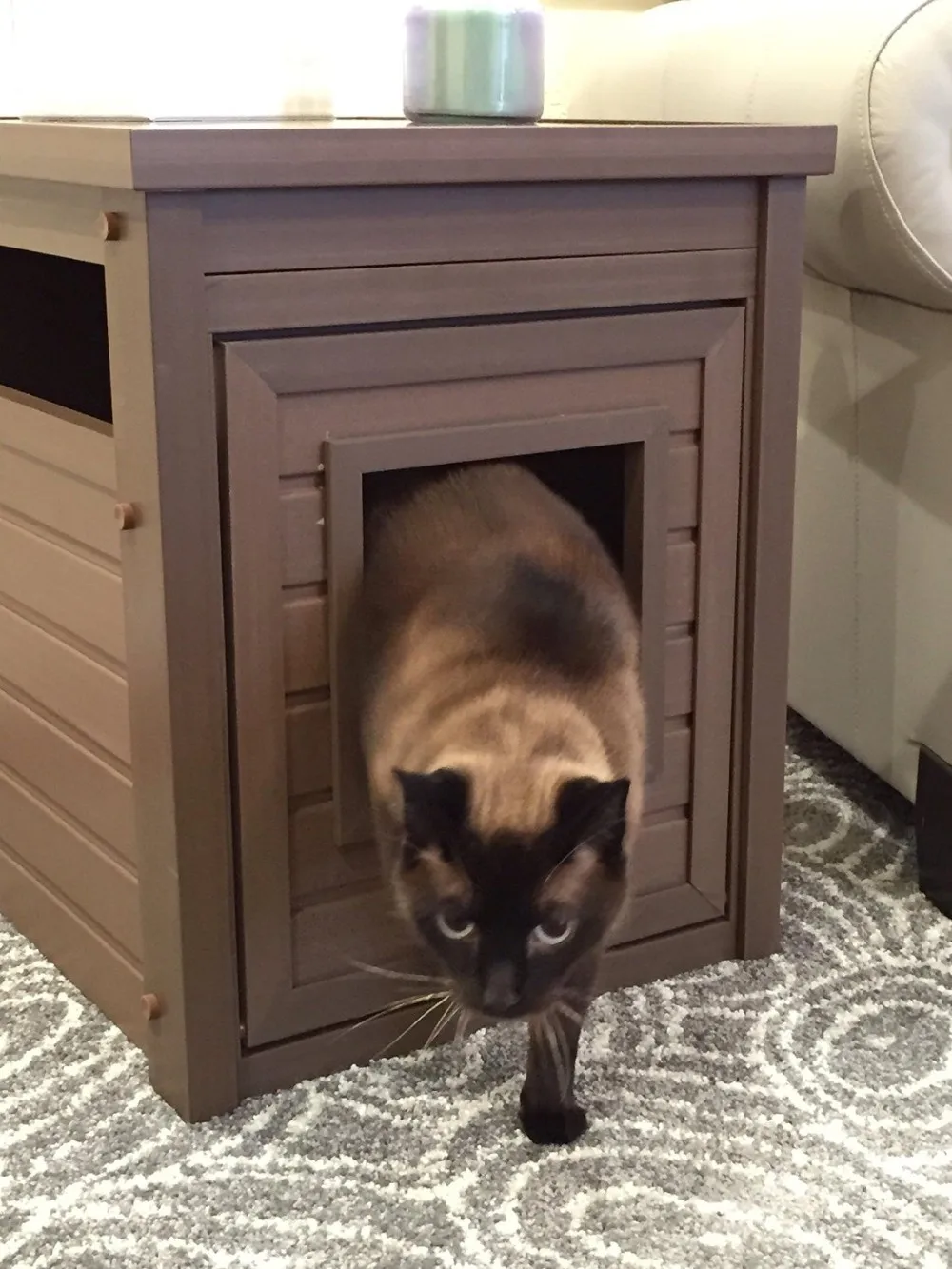 Wooden Pet Box Indoor Cat House Custom Made Wooden Cat House - Buy Cat