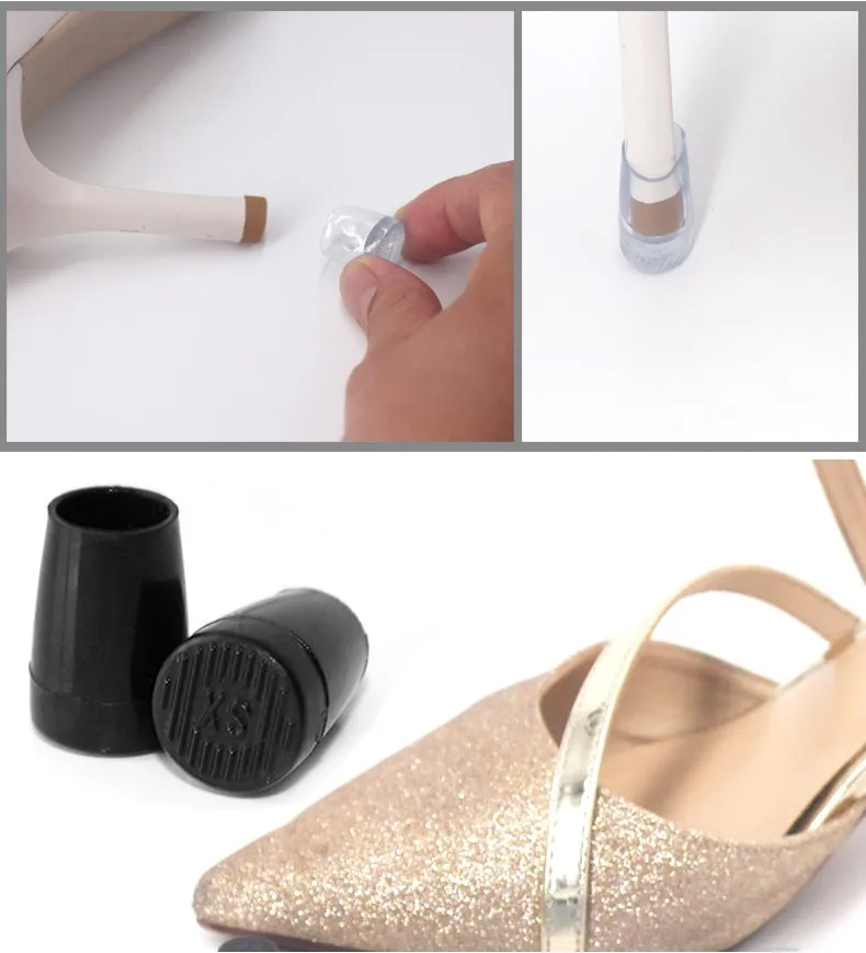 high heel rubber slippers