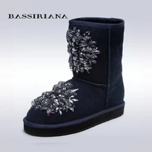 BASSIRIANA – women’s fashion black high boots, low heel