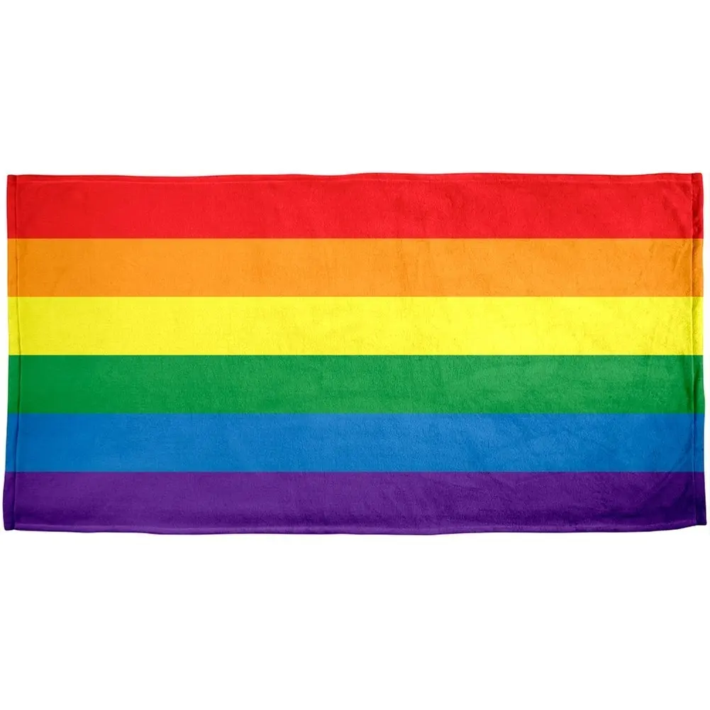 Bisexual Flag Beach Towel Bi Sexual Pride Bath Towel Bi