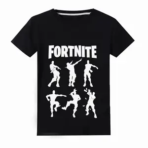Popular teenager Fortnite carton figures printed custom tshirt 100% cotton eco-friendly skin care O-neck casual tshirt Popular teenager Fortnite carton figures printed custom tshirt 100% cotton eco-friendly skin care O-neck casual tshirt
