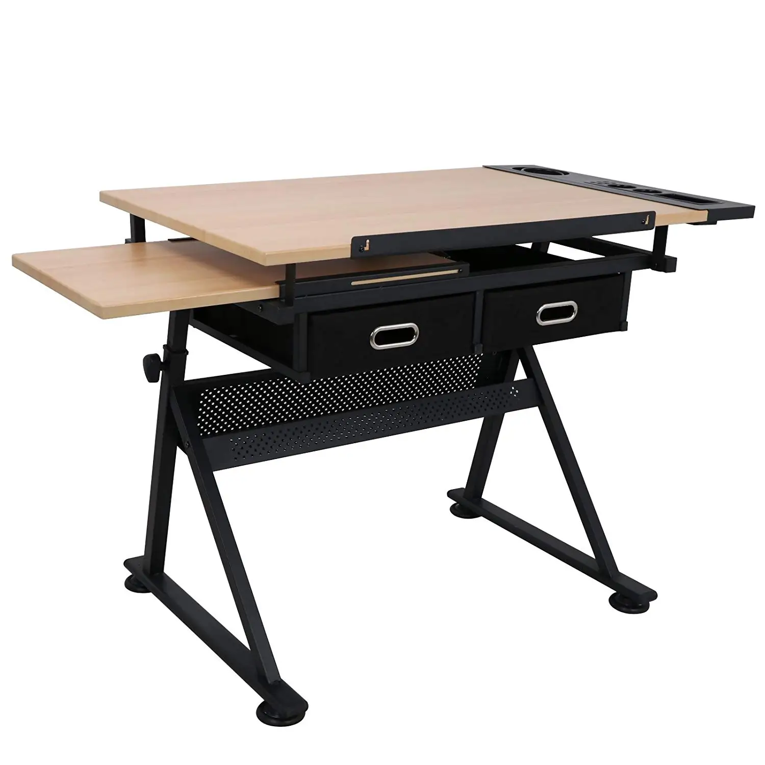 Height Adjustable Drawing Table Drafting Table Desk Tiltable Tabletop ...