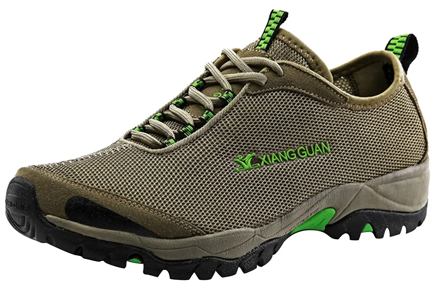 XIANG GUAN Mens Walking Water Shoes Athletic Sport Outdoor Breathable Light Weight Lycra Mesh Running Shoes