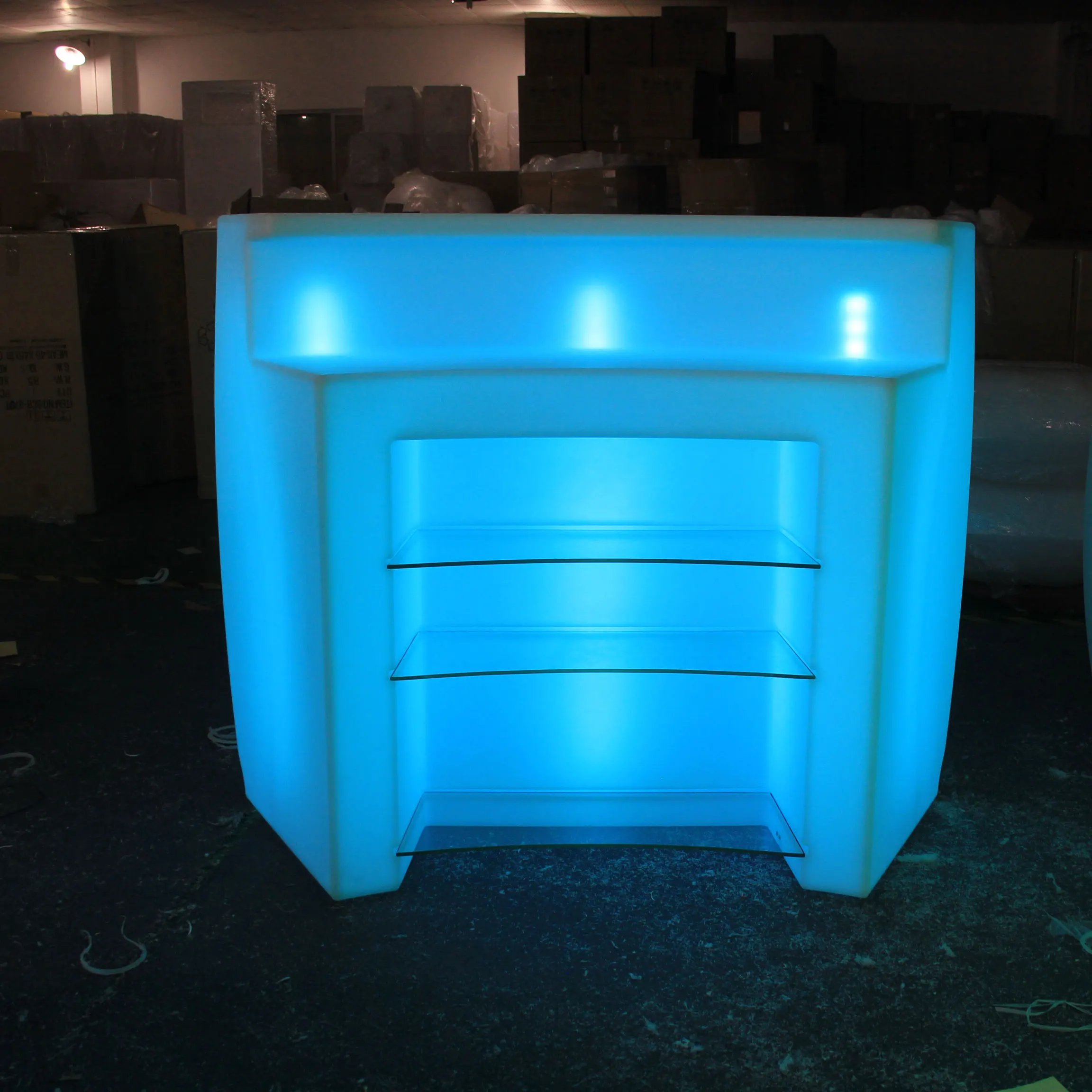 LED light modern illuminated bar counter designs for homes 