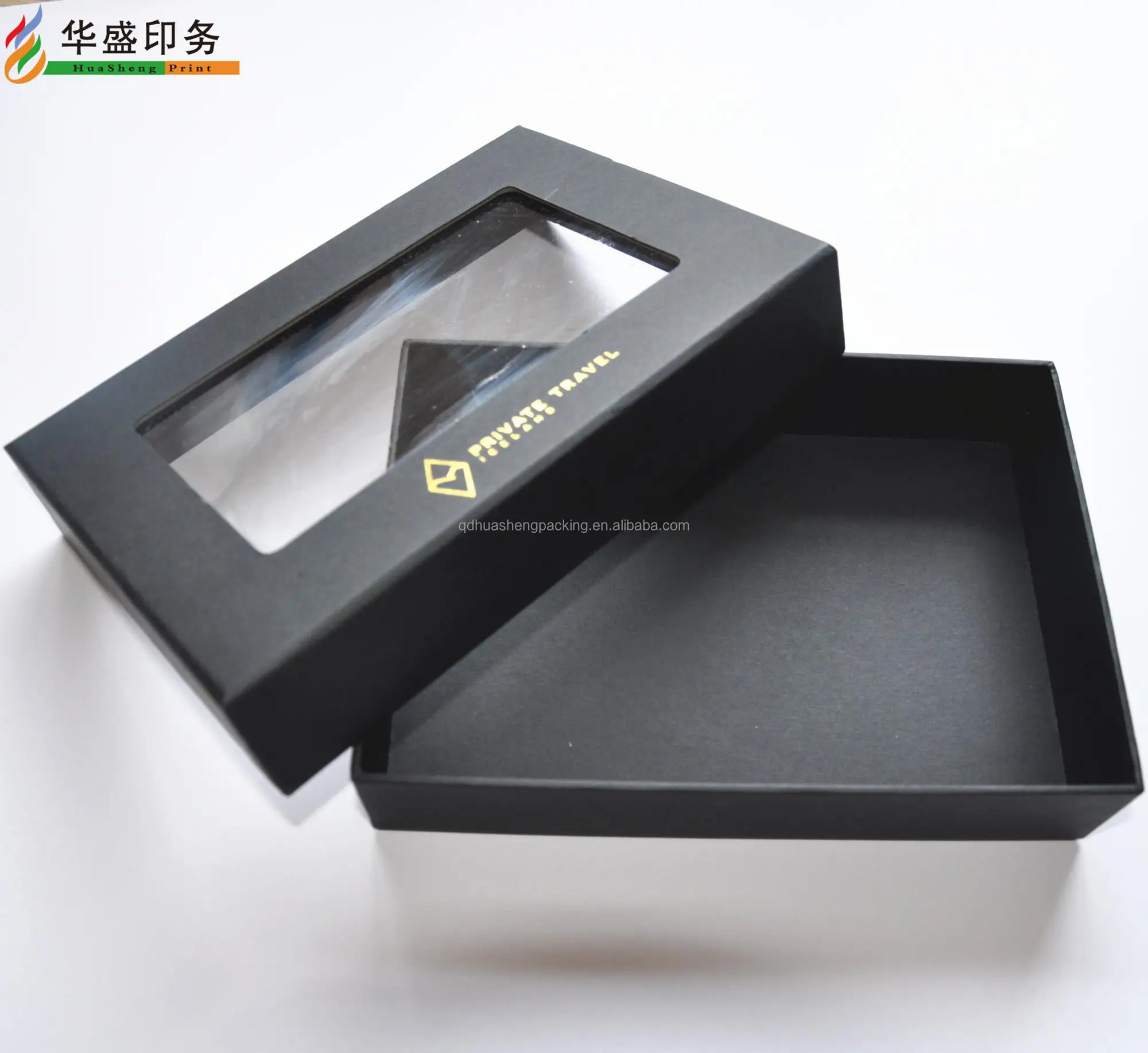 Custom Luxury Black Matt Lamination Hard Cardboard Drawer Packaging