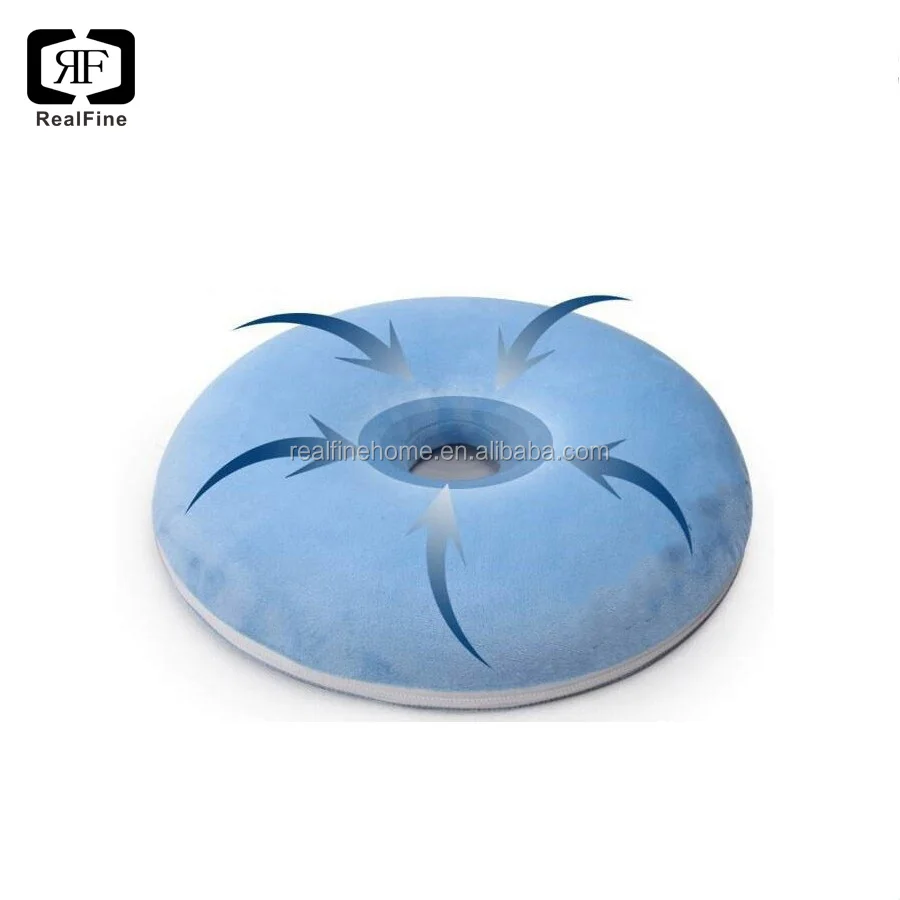 Round Floating Memory Foam Cushions For Desk Chair Ventilated Car