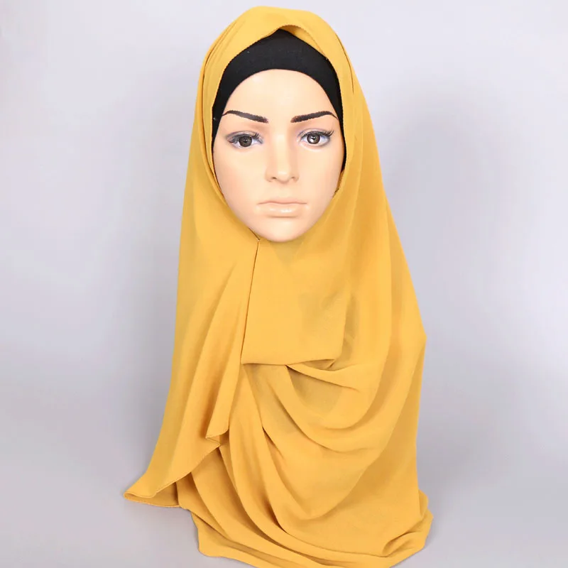 Fashion Newest Design Chiffon Instant Scarf Hijab Pashmina Scarf Women