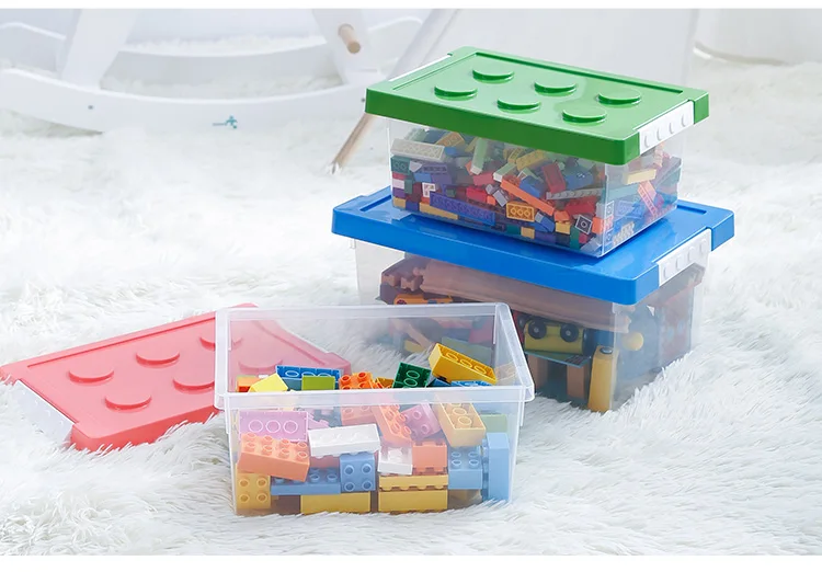 Shimoyama Plastic Bricks Storage Box Children Toy Bricks Organizer ...