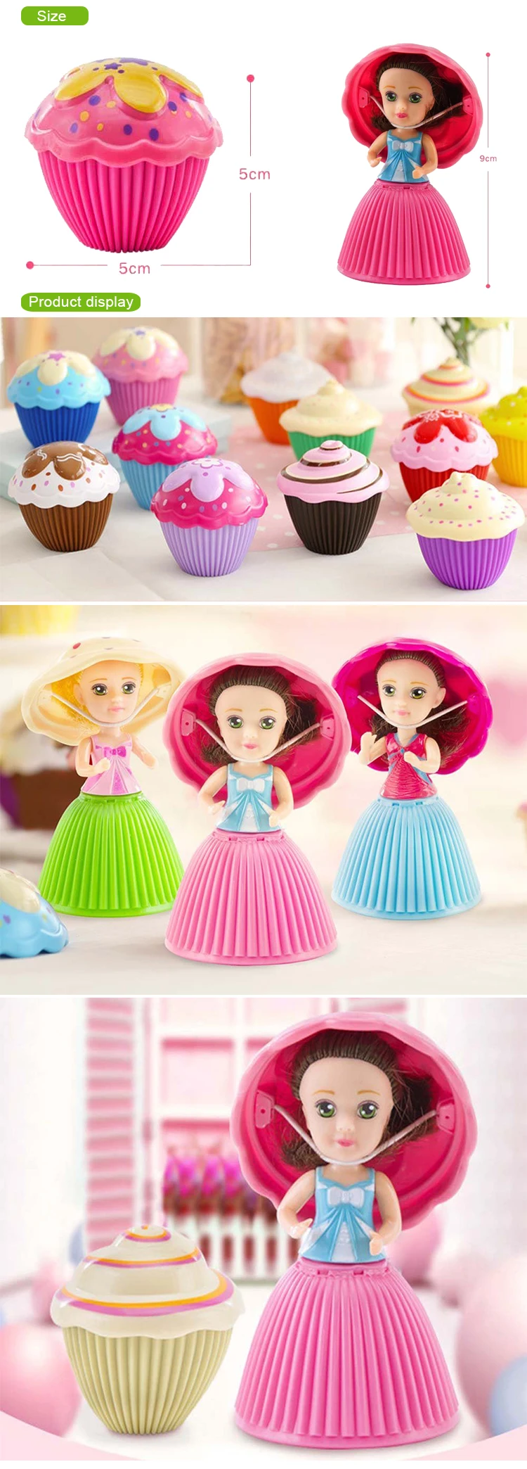 2 Pack Transform Cupcake Doll With 